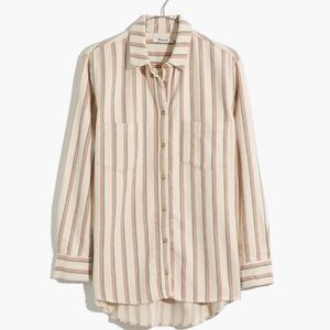 Madewell Sunday Flannel with Stripes